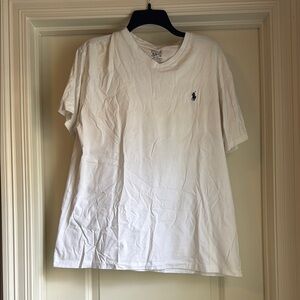 Polo by Ralph Lauren V-Neck White Short Sleeve Tee